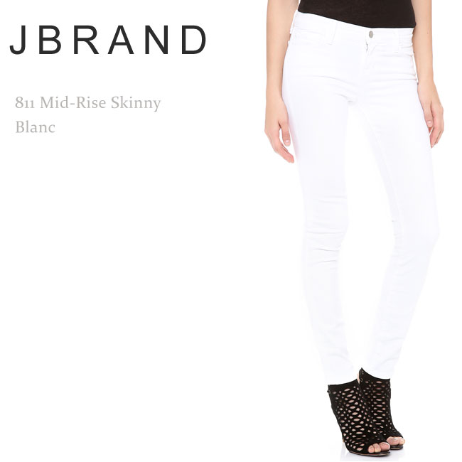 J Brand（ジェイブランド・ジェーブランド） 811 MID-RISE SKINNY LEG Blanc ホワイトスキニー