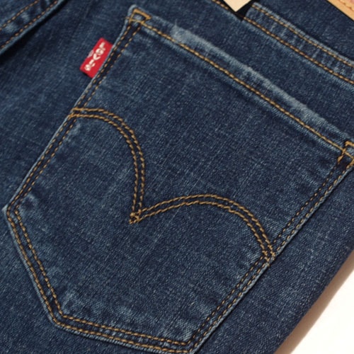 Levi's （リーバイス） 711 SKINNY Lapis Breakdown ダメージスキニー