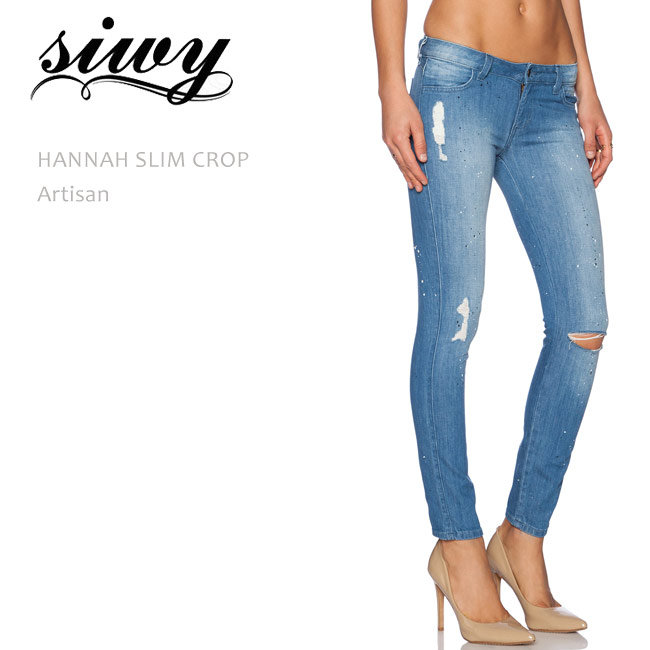 Siwy（シィーウィー） HANNAH SLIM CROP Artisan スキニーデニム