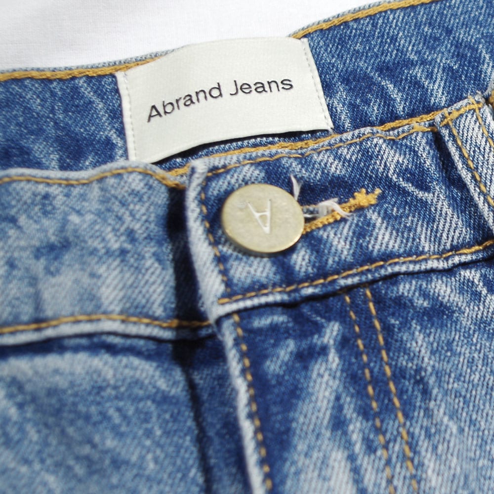 Abrand Jeans エイブランド A '95 MID STRAIGHT CROP FELICA Mid Vintage Blue