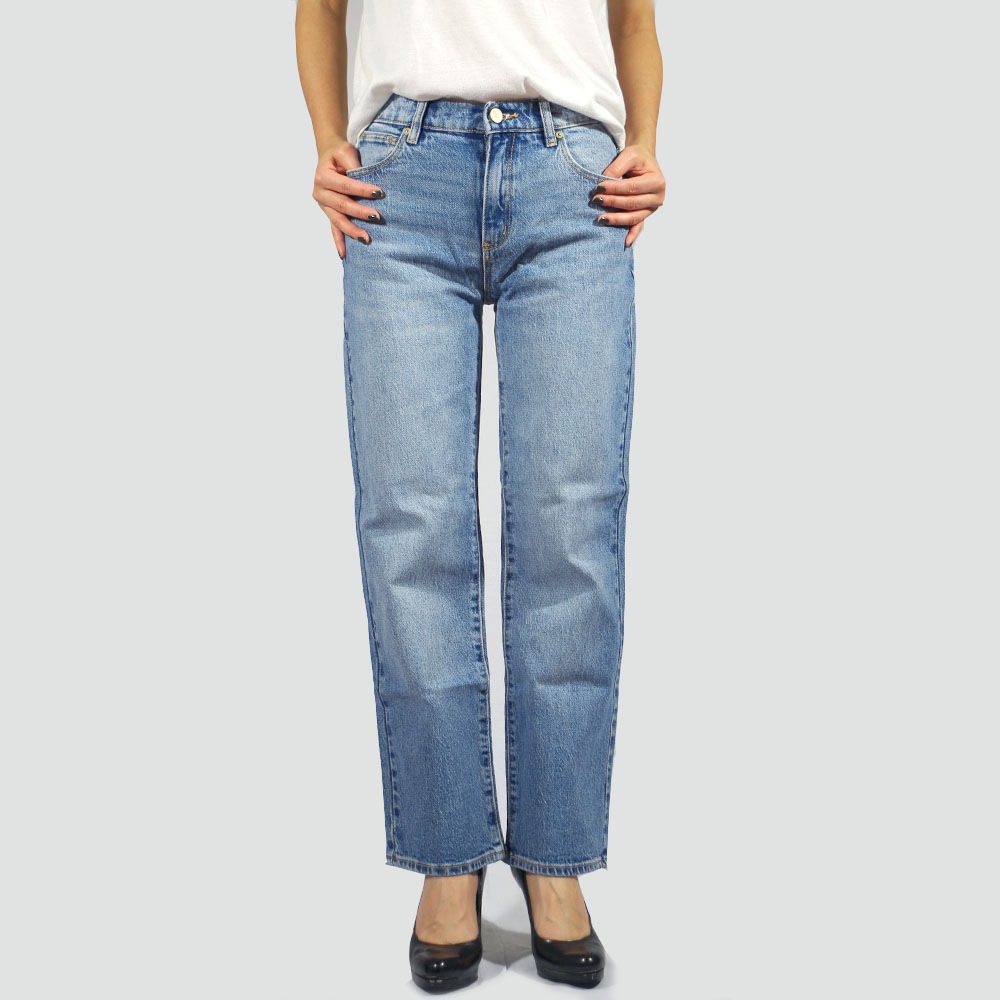 Abrand Jeans エイブランド A '95 MID STRAIGHT CROP FELICA Mid Vintage Blue