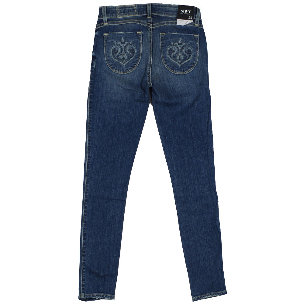 Siwy（シィーウィー） HANNAH SLIM CROP Crashing スキニーデニム