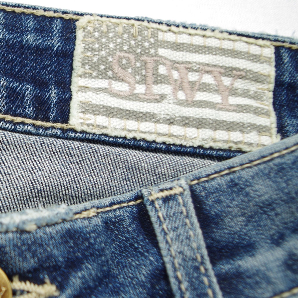 Siwy（シィーウィー） HANNAH SLIM CROP Crashing スキニーデニム