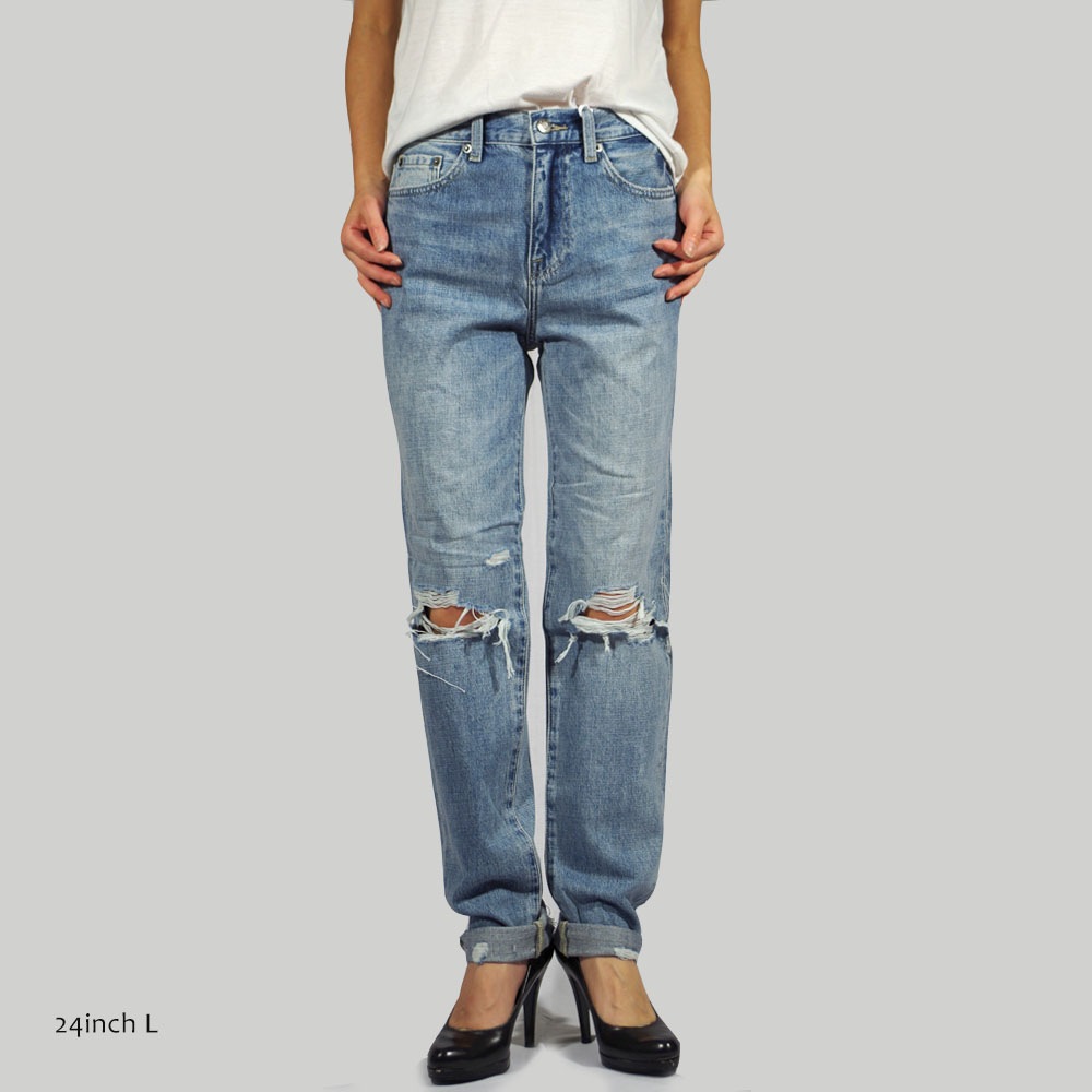Pistola Denim (ピストラデニム) PRESLEY HIGH RISE RELAXED ROLLER Los Feliz リラックスダメージデニム