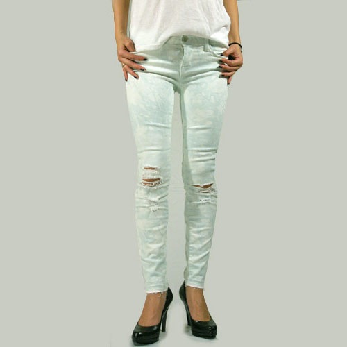 J Brand（ジェイブランド・ジェーブランド）9227 LOW-RISE SKINNY CROP Clouded Green スキニーデニム