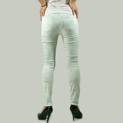 J Brand（ジェイブランド・ジェーブランド）9227 LOW-RISE SKINNY CROP Clouded Green スキニーデニム