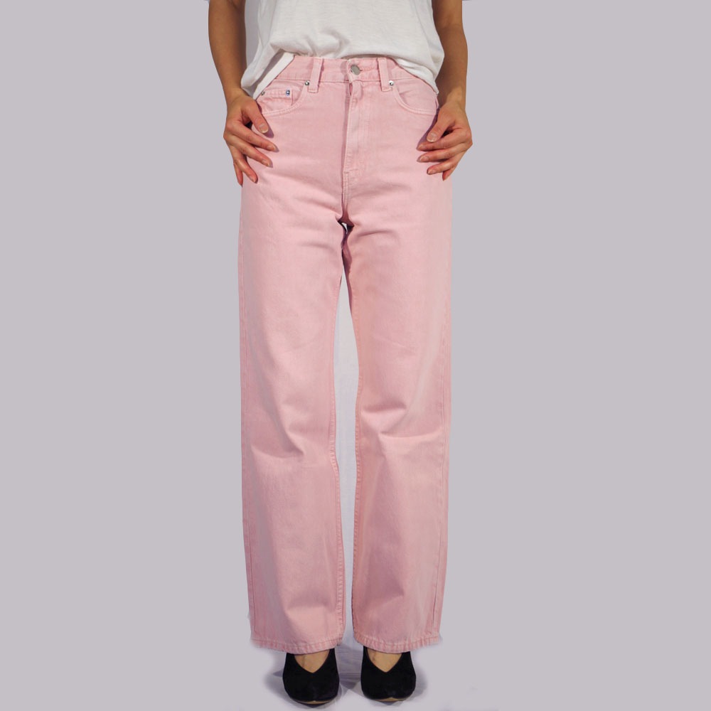 DR DENIM(ドクターデニム) ECHO Sky High Wide Leg Washed Pink ピンク ワイドデニム