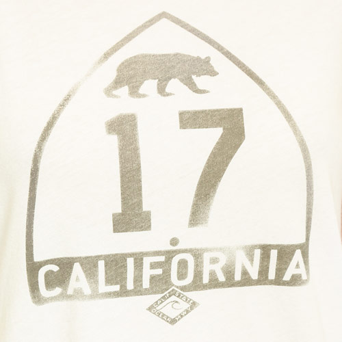 Current Elliott（カレントエリオット） THE MUSCLE TEE Vintage White Highway 17 Tシャツ