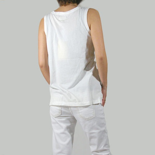Current Elliott（カレントエリオット） THE MUSCLE TEE Vintage White Highway 17 Tシャツ