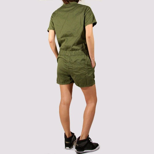 Current Elliott（カレントエリオット） THE ENGINEER SHORTALL Army Green サロペット