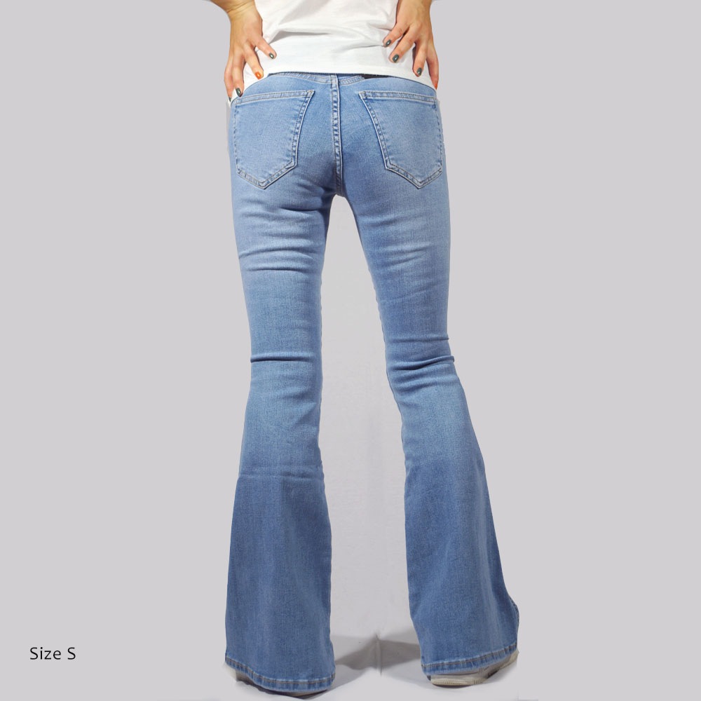 DR DENIM（ドクターデニム）　MACY Super Skinny Flared Pyke Light Blue スキニーフレア