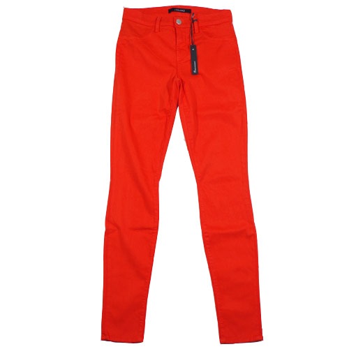 J Brand（ジェイブランド・ジェーブランド）485 MID RISE SUPER SKINNY Torch Red スキニーパンツ