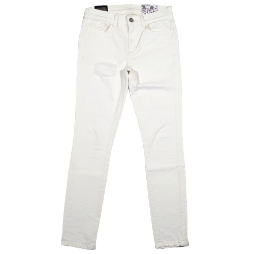 Siwy(シィーウィー) LAUREN MID RISE CROP SKINNY Double Cream スキニーデニム
