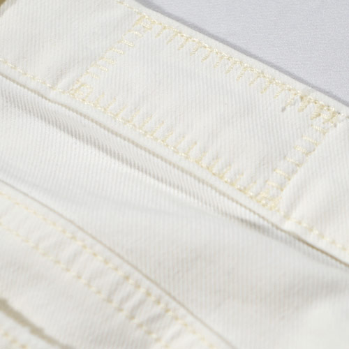 Siwy(シィーウィー) LAUREN MID RISE CROP SKINNY Double Cream スキニーデニム