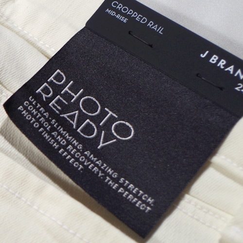 J Brand(ジェイブランド・ジェーブランド)8312 MID RISE CROPPED RAIL Tropez ホワイトスキニー