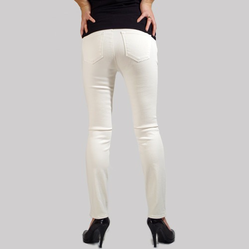 J Brand(ジェイブランド・ジェーブランド)8312 MID RISE CROPPED RAIL Tropez ホワイトスキニー