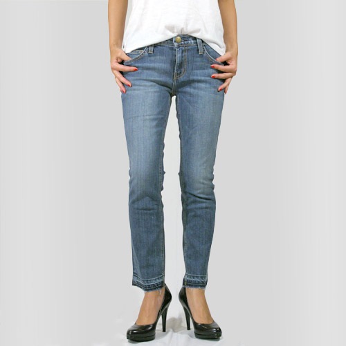 Current Elliott（カレントエリオット） THE CROPPED STRAIGHT Propeller w/Released Hem ストレートデニム