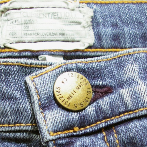 Current Elliott（カレントエリオット） THE CROPPED STRAIGHT Propeller w/Released Hem ストレートデニム