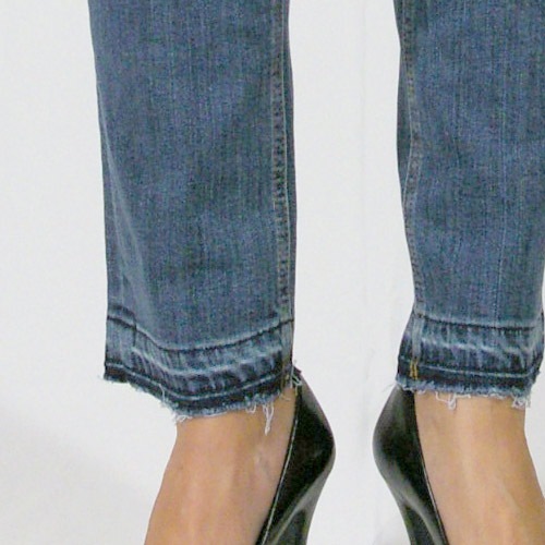 Current Elliott（カレントエリオット） THE CROPPED STRAIGHT Propeller w/Released Hem ストレートデニム