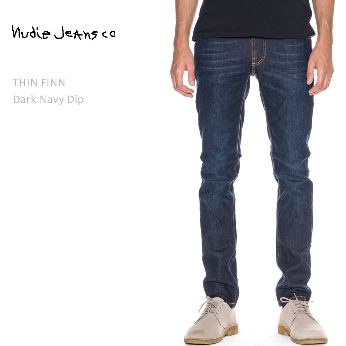 NUDIE JEANS（ヌーディー ジーンズ） THIN FINN Dark Navy Dip