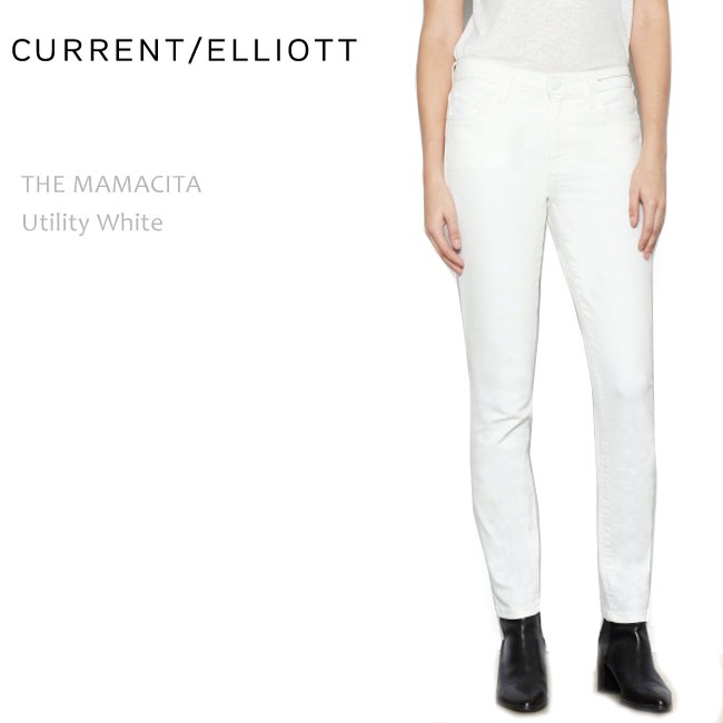 Current Elliott（カレントエリオット） THE MAMATICA Utility White ホワイトスキニー