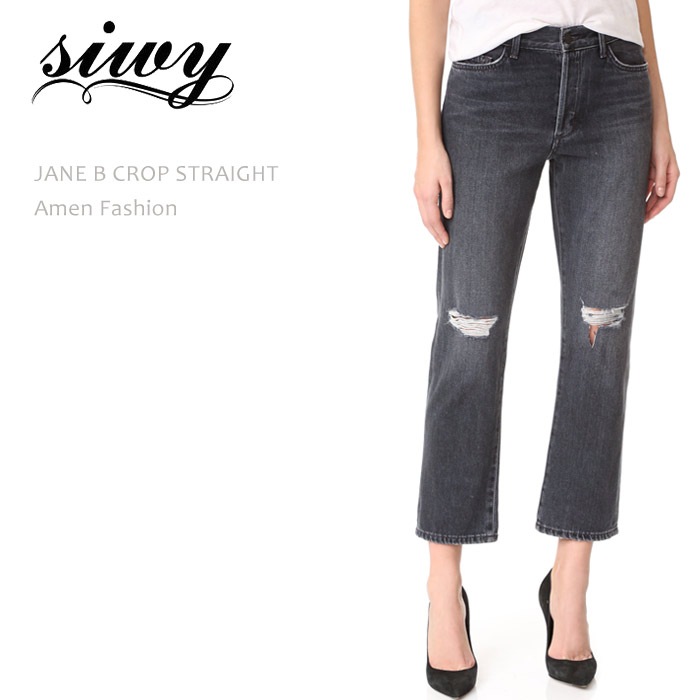 Siwy（シィーウィー） JANE B CROP STRAIGHT Amen Fashion ストレートデニム