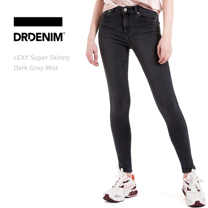 DR DENIM（ドクターデニム）　LEXY Super Skinny Dark Grey Mist スキニーデニム