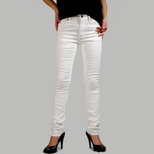 Cheap Monday(チープマンデー) TIGHT MID RISE SLIM SKINNY White Fusion ホワイトスキニーデニム