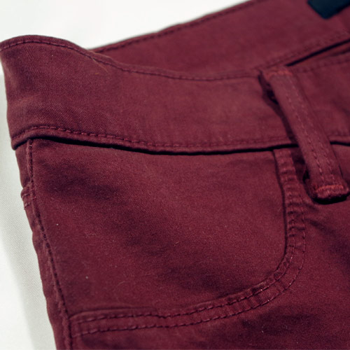J Brand（ジェイブランド・ジェーブランド）485 MID-RISE SUPER SKINNY Oxblood スキニーパンツ