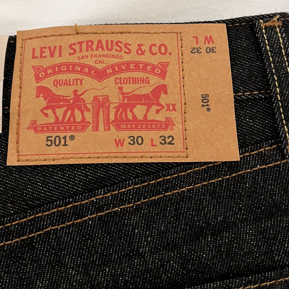 Levi's（リーバイス） 501 ORIGINAL SHRINK-TO-FIT Black ストレートデニム