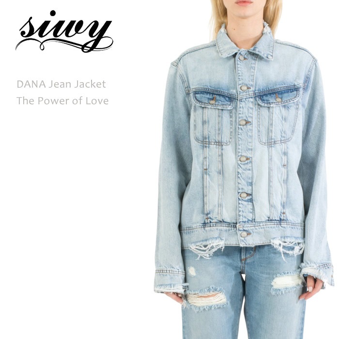 Siwy（シィーウィー） DANA Oversized Jacket Power Of Love デニムジャケット