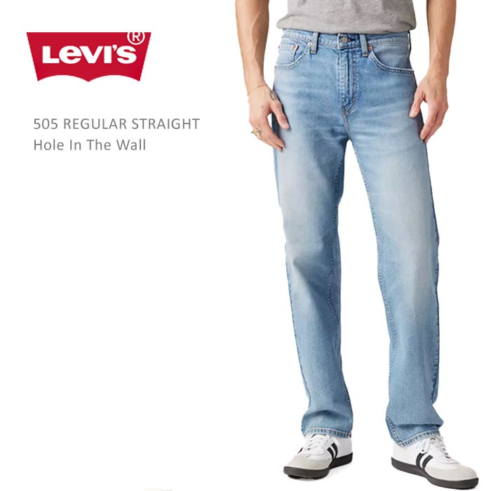 Levi's(リーバイス) 505 REGULAR STRAIGHT Hole In The Wall ストレートデニム