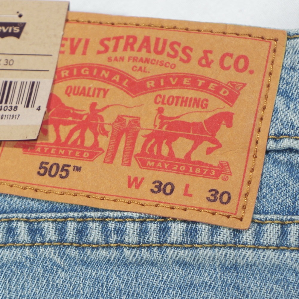 Levi's(リーバイス) 505 REGULAR STRAIGHT Hole In The Wall ストレートデニム