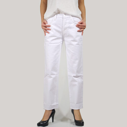 J Brand(ジェイブランド・ジェーブランド)IVY HIGH RISE CROP STRAIGHT White ハイウエストデニム