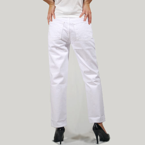 J Brand(ジェイブランド・ジェーブランド)IVY HIGH RISE CROP STRAIGHT White ハイウエストデニム