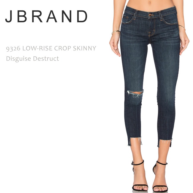 J Brand（ジェイブランド・ジェーブランド）9326 LOW RISE CROP SKINNY Desguise Destruct スキニーデニム