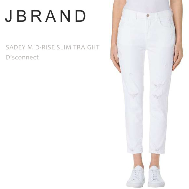 J Brand （ジェイブランド・ジェーブランド） SADEY MID RISE SLIM STRAIGHT Disconnect ストレートデニム