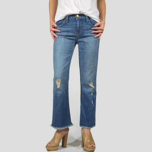 Current Elliott（カレントエリオット） THE KICK JEAN Blue Ocean フレアーデニム