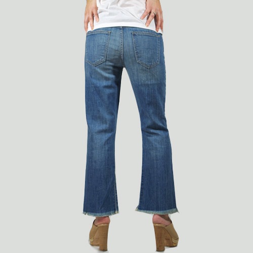 Current Elliott（カレントエリオット） THE KICK JEAN Blue Ocean フレアーデニム