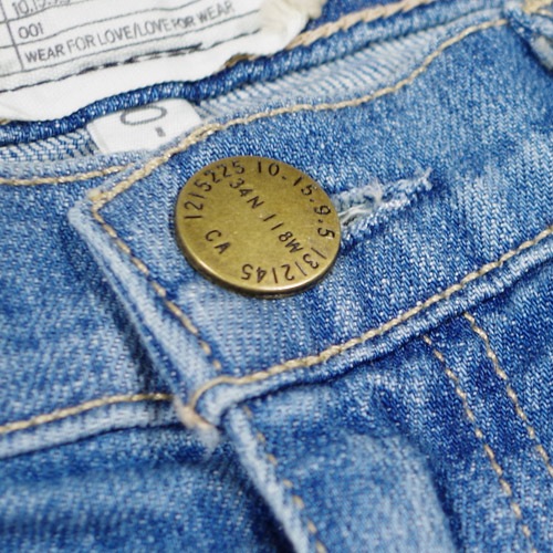 Current Elliott（カレントエリオット） THE KICK JEAN Blue Ocean フレアーデニム