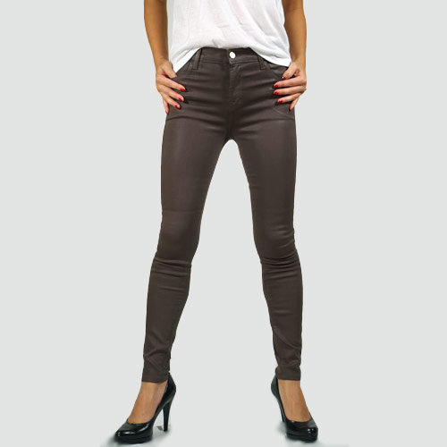 J Brand （ジェイブランド・ジェーブランド） ALANA HIGH RISE CROPPED SKINNY Light Coated Chrome ハイライズスキニー