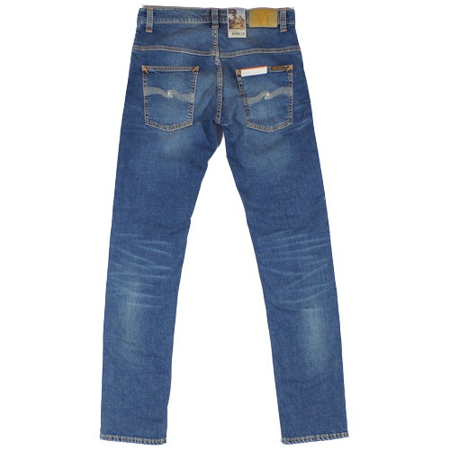 NUDIE JEANS（ヌーディー ジーンズ） THIN FINN Mid Blue Ecru