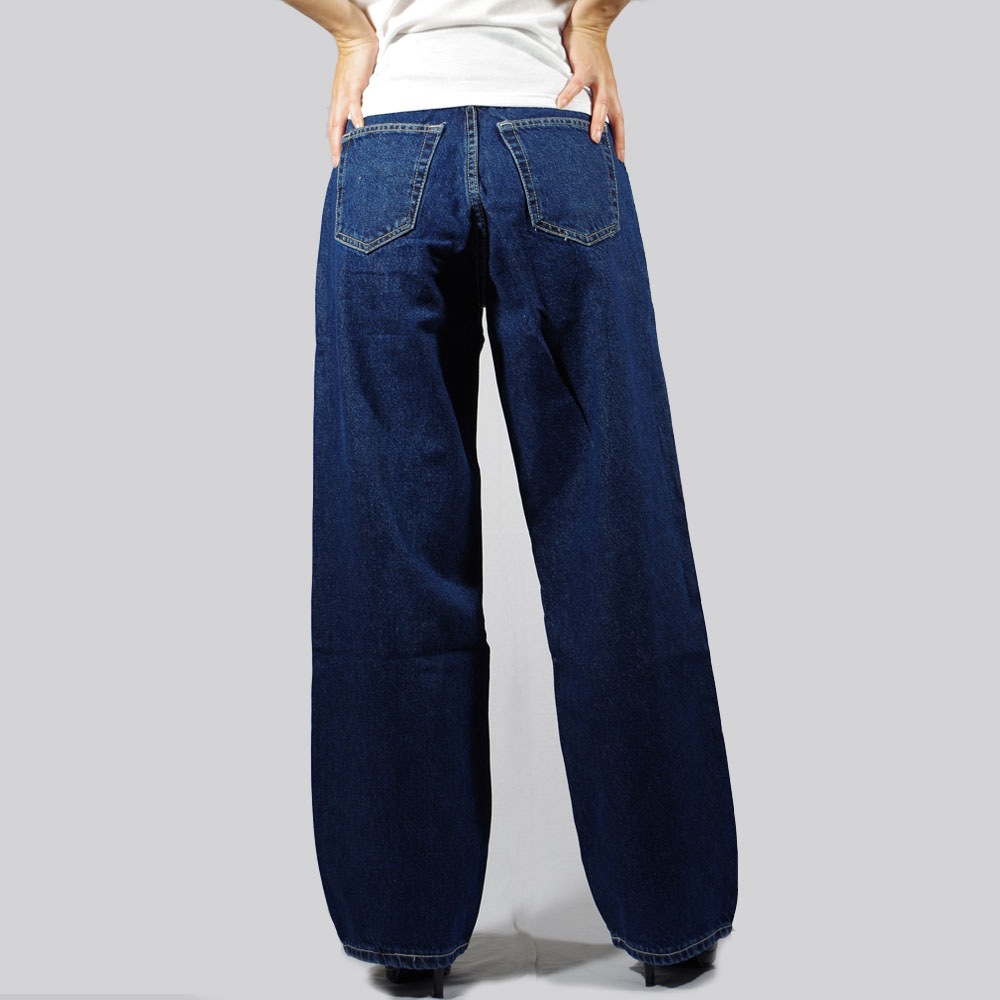 DR DENIM(ドクターデニム) DONNA Sky High Wide Straight Pebble Dark Retro ワイドストレートデニム