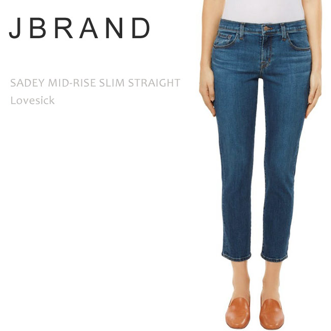 J Brand （ジェイブランド・ジェーブランド） SADEY MID RISE SLIM STRAIGHT Love Sick ストレートデニム