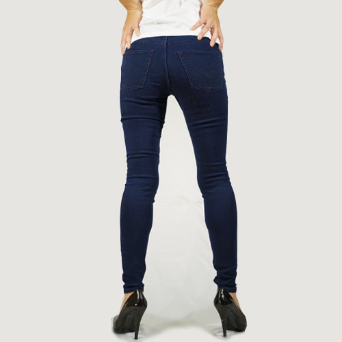 Cheap Monday（チープマンデー） MID SPRAY MID-RISE SKINNY Solid Blue スキニーデニム