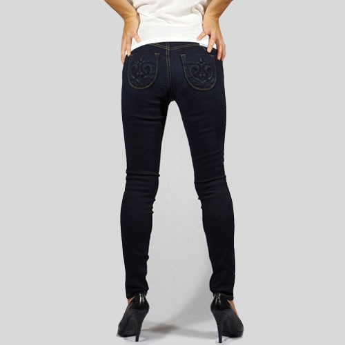 Siwy(シィーウィー) LYNETTE MID RISE SKINNY Virtual Stranger スキニーデニム