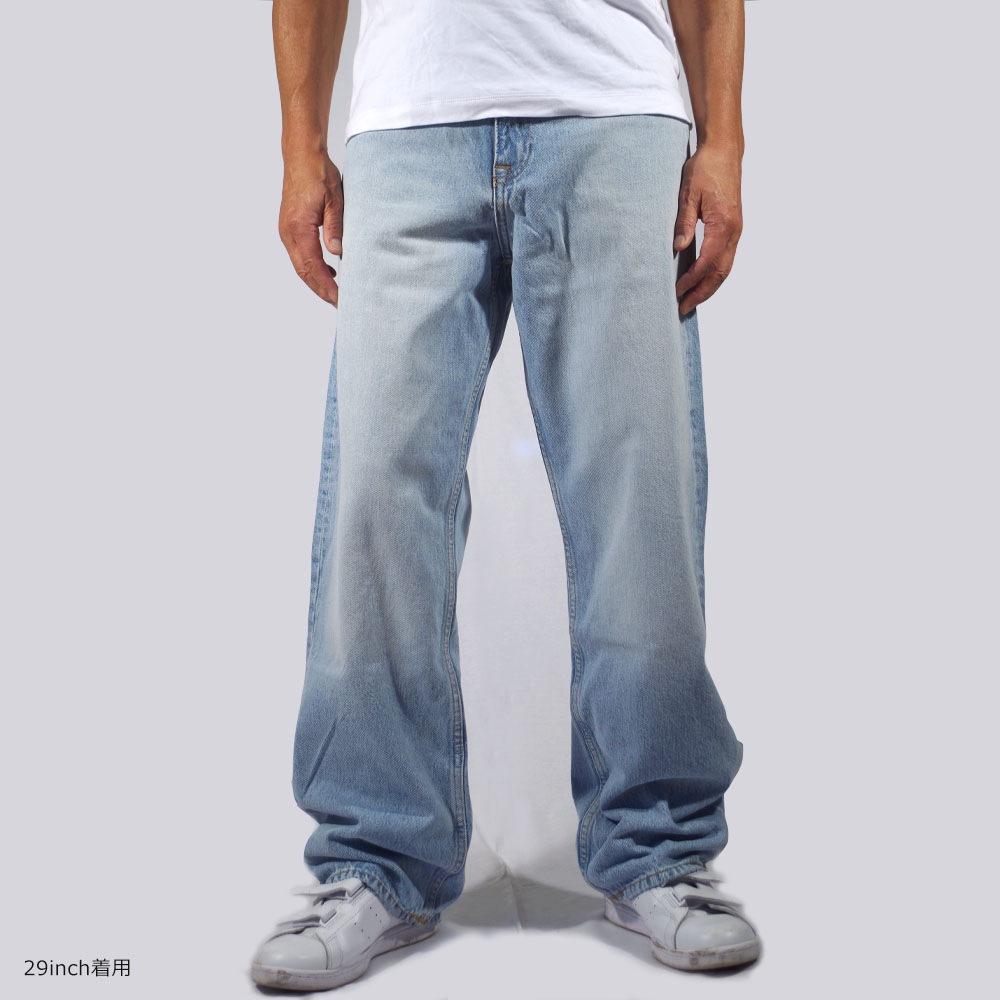 DR DENIM ドクターデニム OMAR Wide Straight Stream Light Fade ワイドストレート