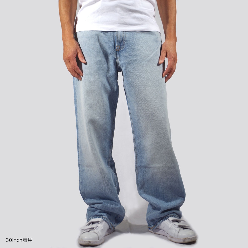 DR DENIM ドクターデニム OMAR Wide Straight Stream Light Fade ワイドストレート