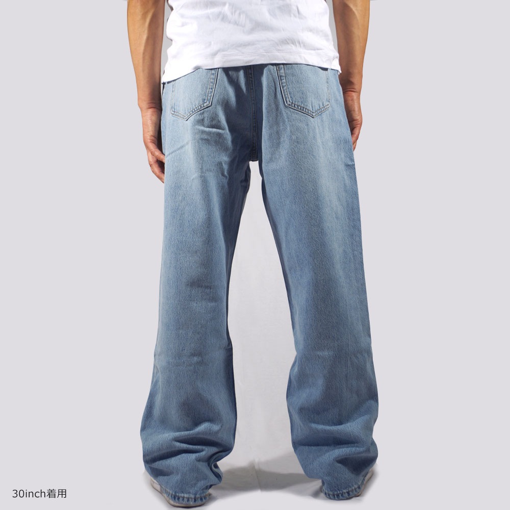 DR DENIM ドクターデニム OMAR Wide Straight Stream Light Fade ワイドストレート