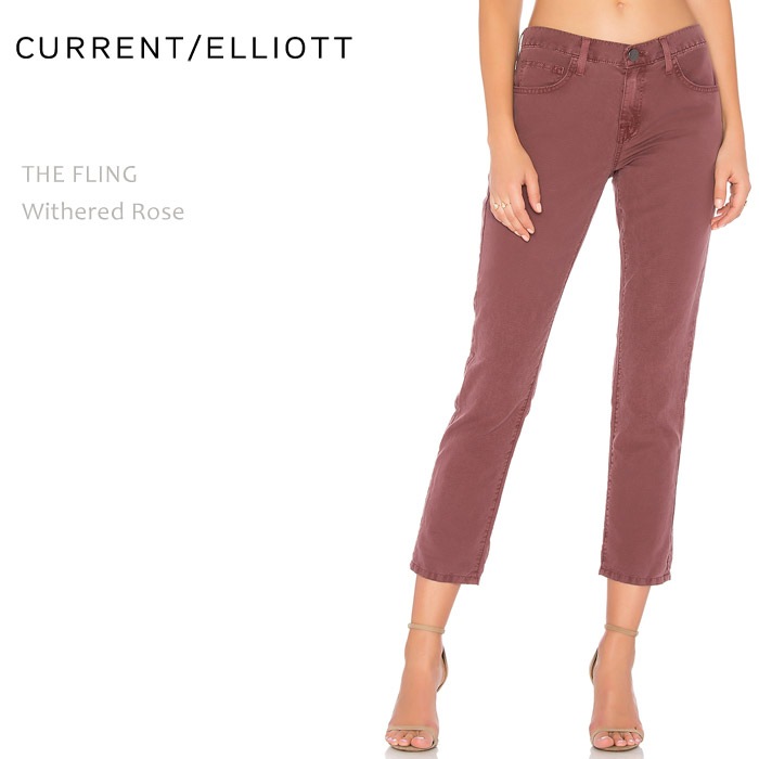 Current Elliott（カレントエリオット） THE FLING Withered Rose ボーイフレンドデニム